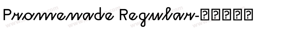 Promenade Regular字体转换